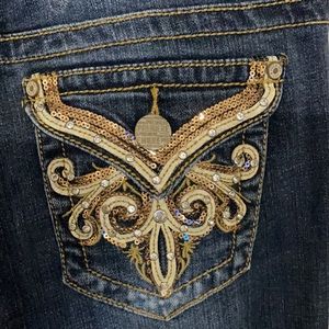 Ladies rue 21 premier jeans size jr 7/8s